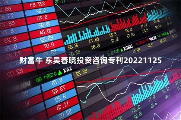 财富牛 东吴春晓投资咨询专刊20221125